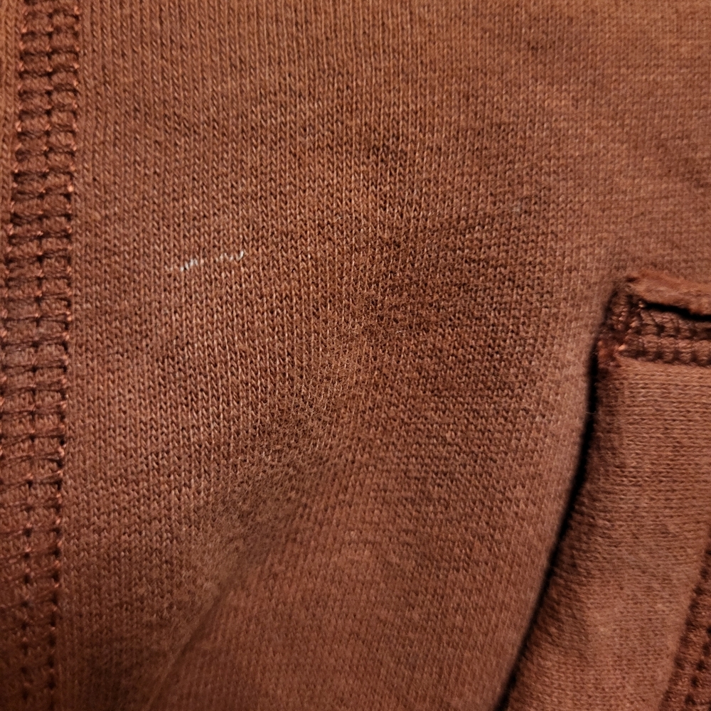 Abercrombie & Fitch Muted Brick Red Full Zip Hoodie Size Small - Picture 11 of 16